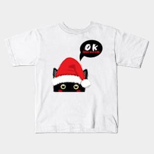 Cat Ok Happy new year Kids T-Shirt